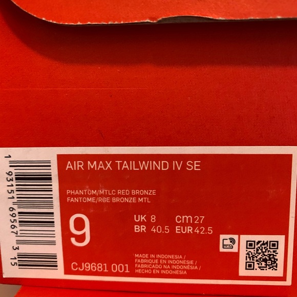 Air Max Tailwind IV SE - Picture 10 of 12